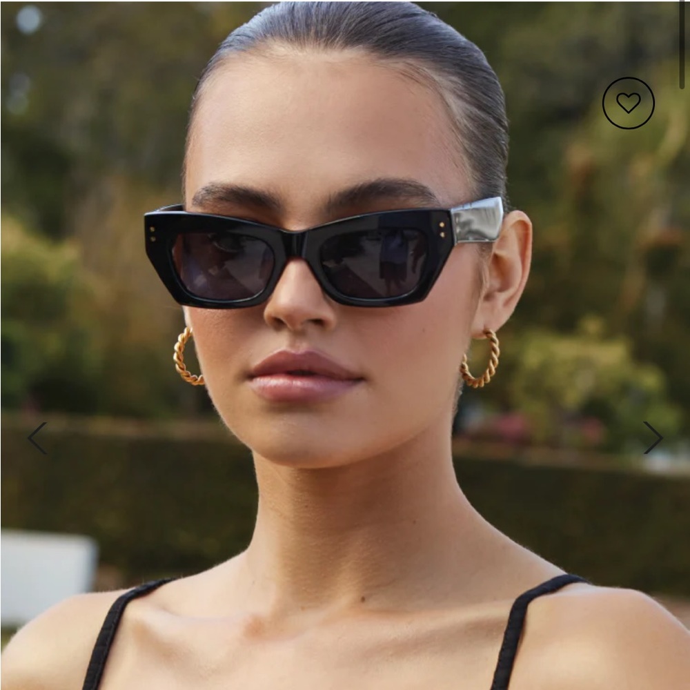 Bec + Bridge X pared eyewear petite amor black sunglasses